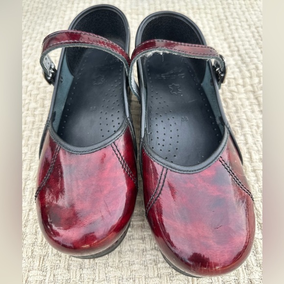 WOMENS dansko 38 Red Mary Jane Shoes - Picture 1 of 12